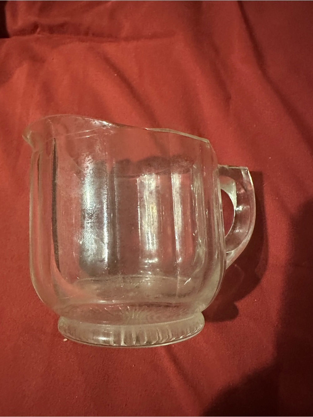 Clear Glass Creamer Pitcher - Transparent Glass Home Dining